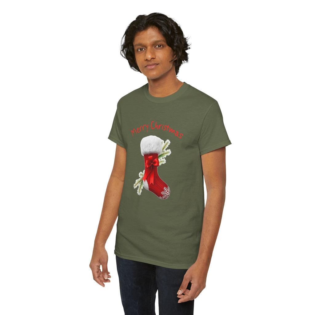 Holiday Stalking, Merry Christmas, Unisex Heavy Cotton Tee