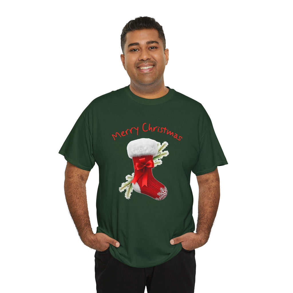 Holiday Stalking, Merry Christmas, Unisex Heavy Cotton Tee