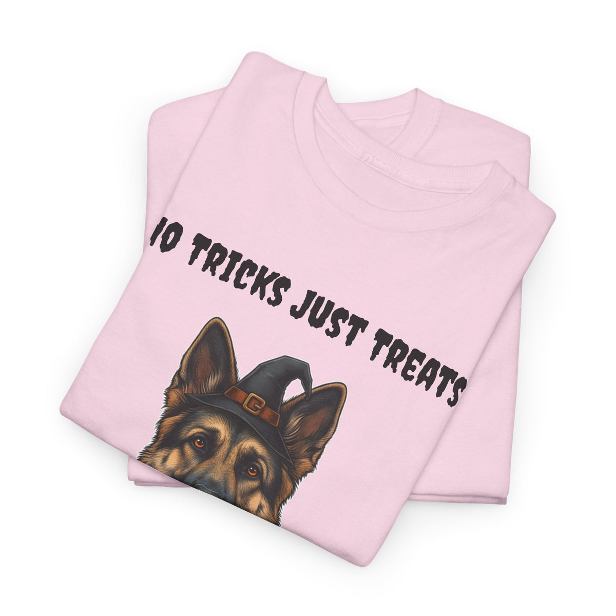 No Tricks Just Treats German Shepherd Halloween T-Shirt – Stay Weird Goods