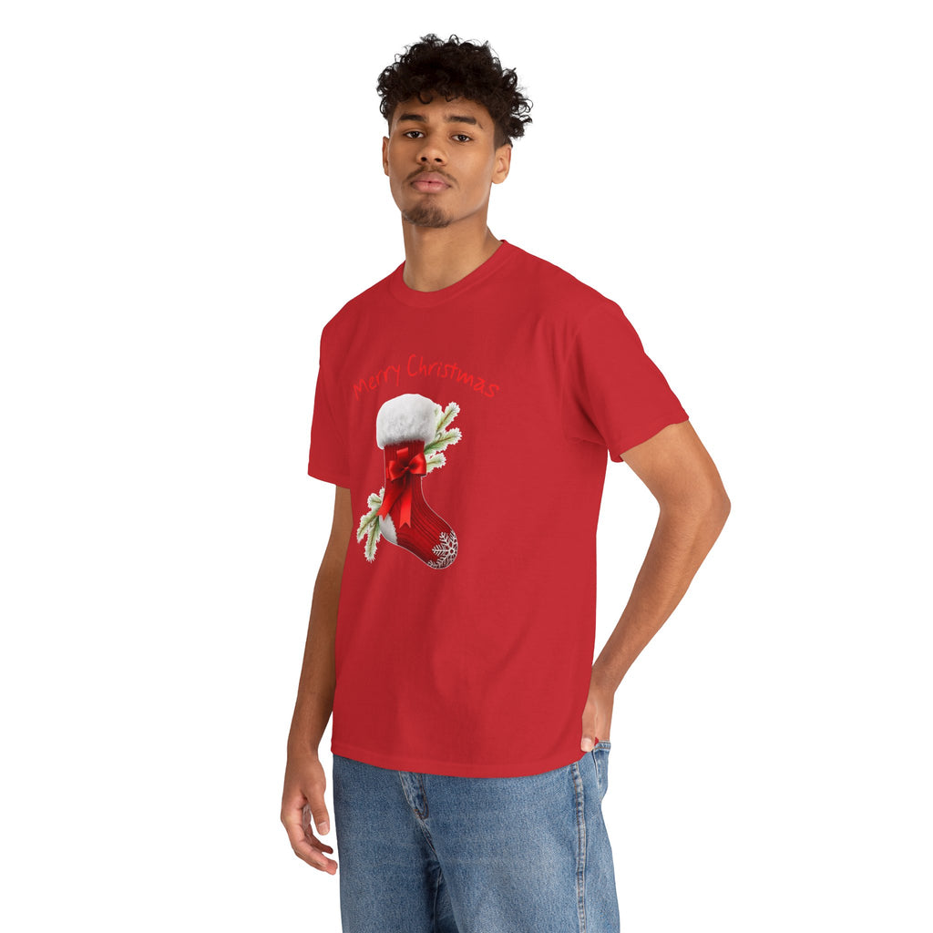 Holiday Stalking, Merry Christmas, Unisex Heavy Cotton Tee