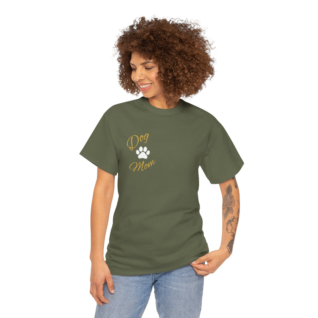 Dog Mom Tee, Unisex Heavy Cotton Tee