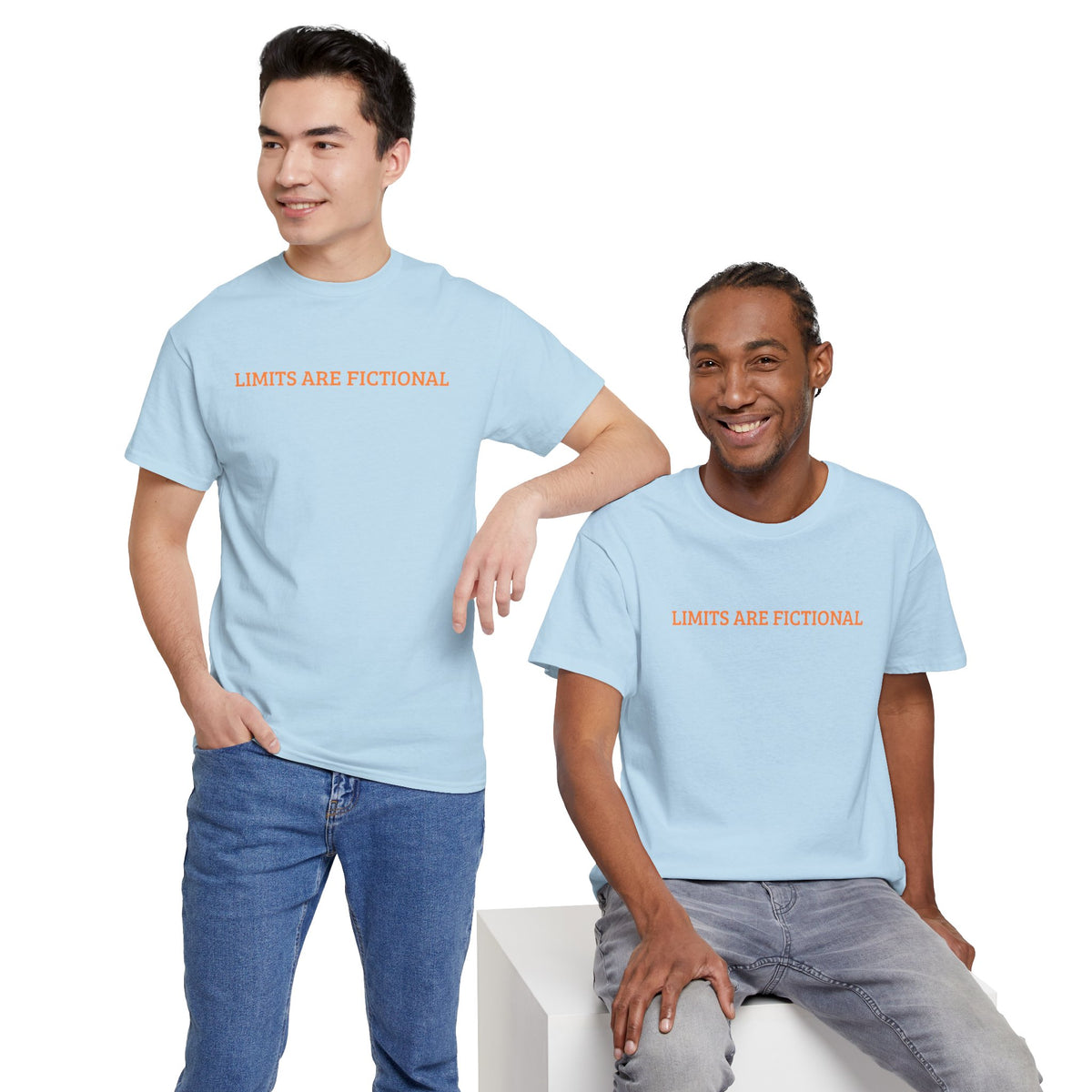 Limits Are Fictional, Motivation, Unisex Heavy Cotton Tee
