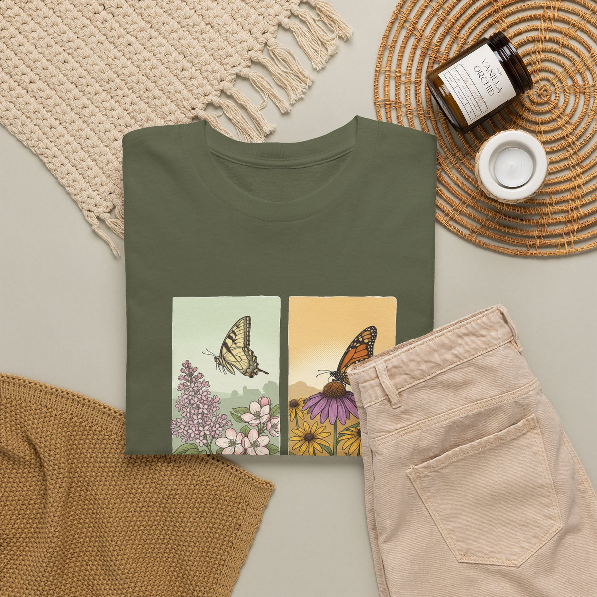 Botanical Butterfly Garden T-Shirt