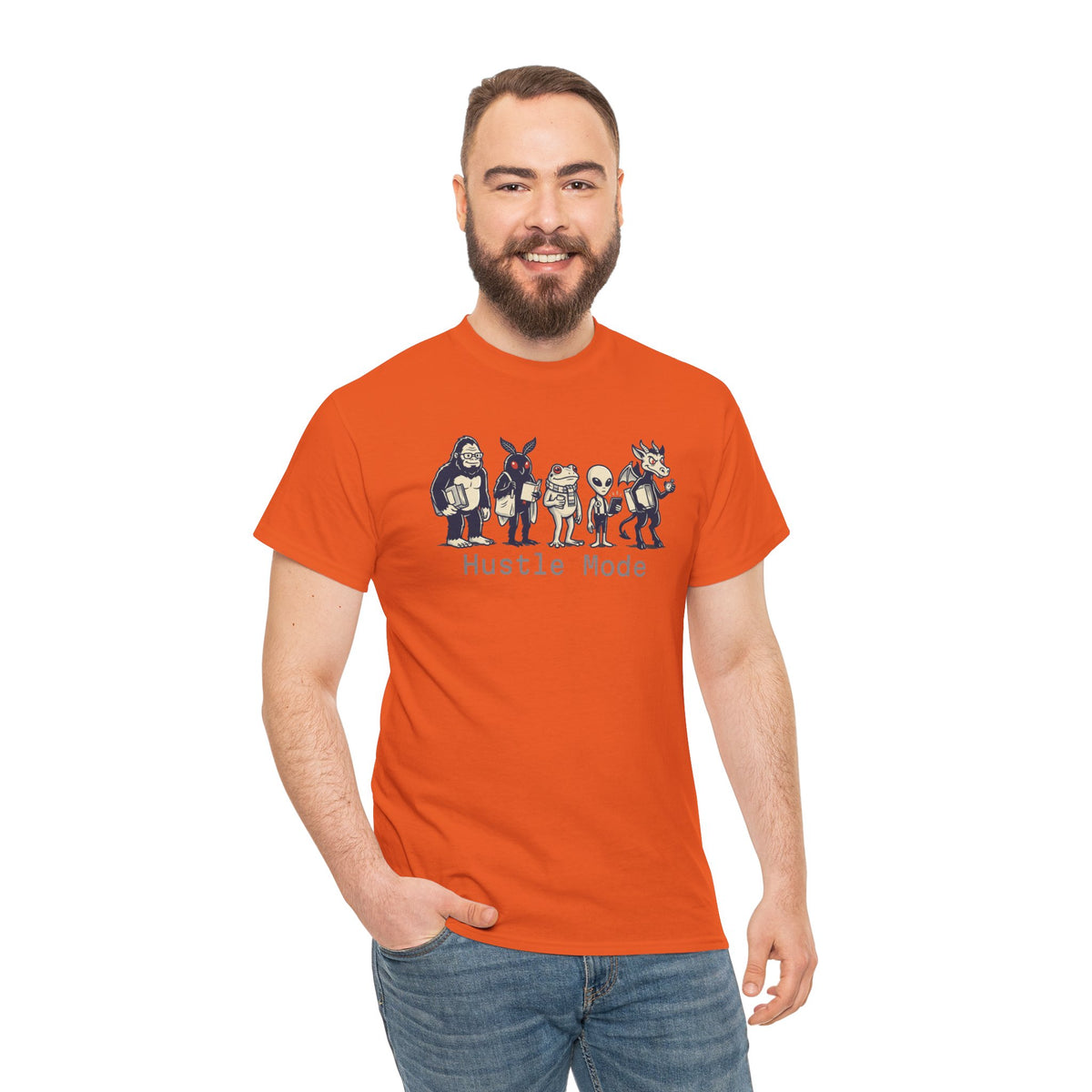 Hustle Mode Character Graphic T-Shirt