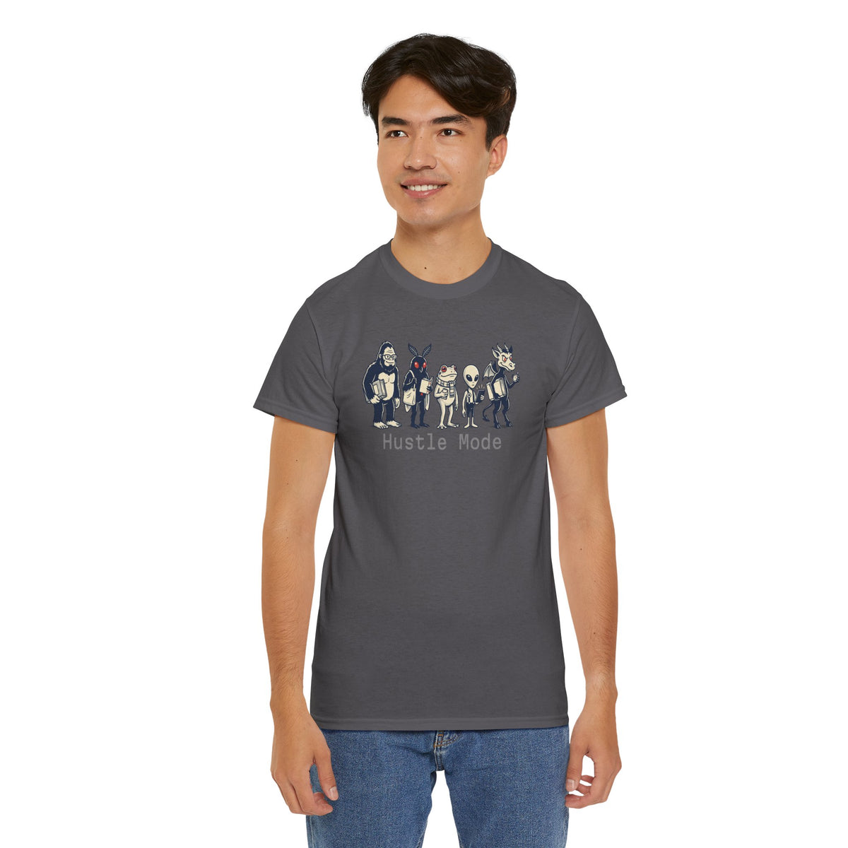 Hustle Mode Character Graphic T-Shirt