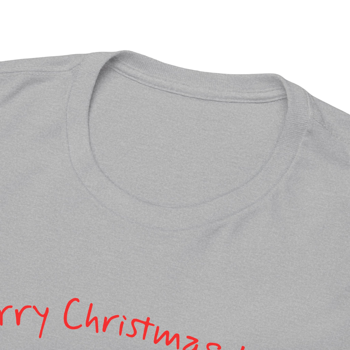 Santa and a Yellow Labrador, Merry Christmas, Unisex Heavy Cotton Tee