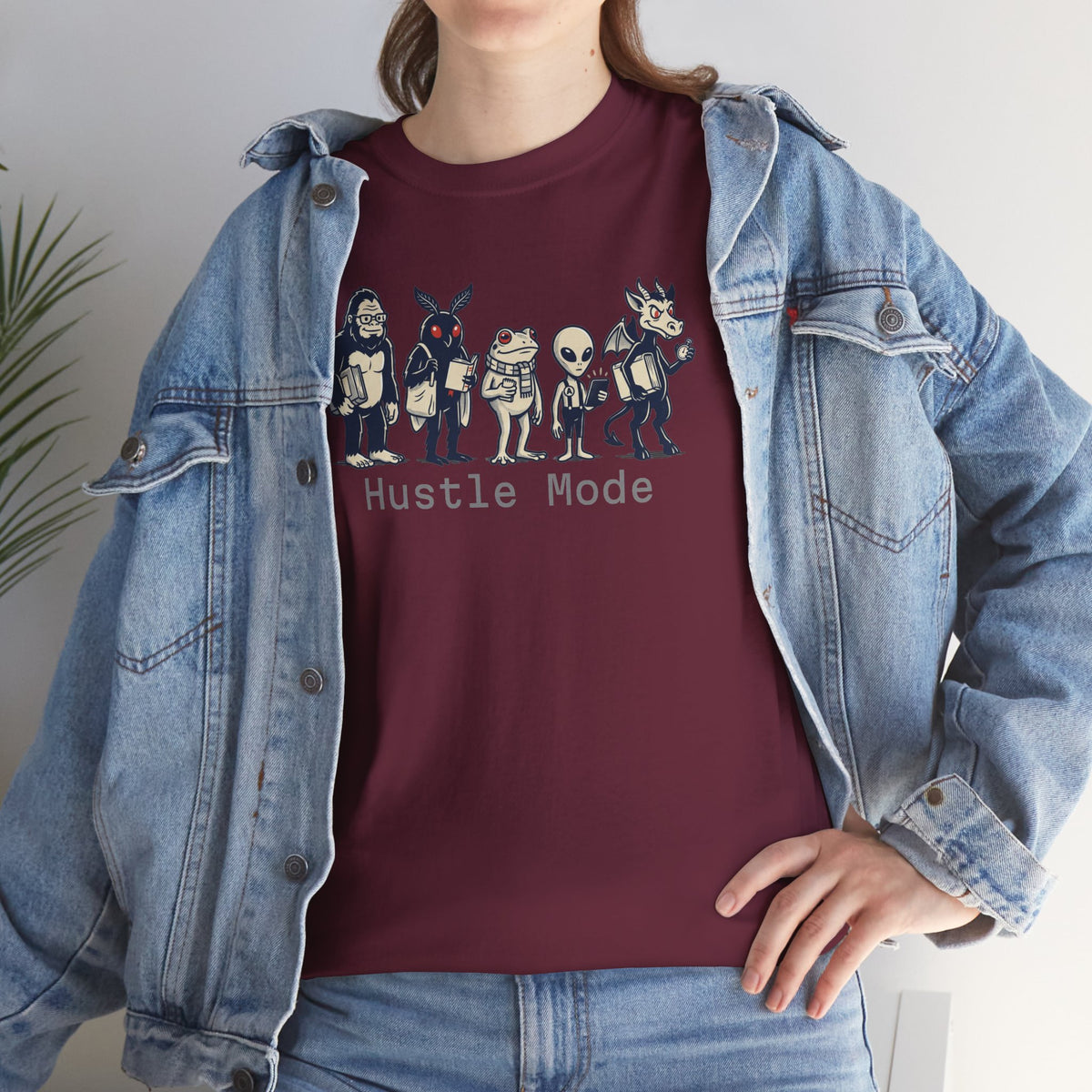 Hustle Mode Character Graphic T-Shirt