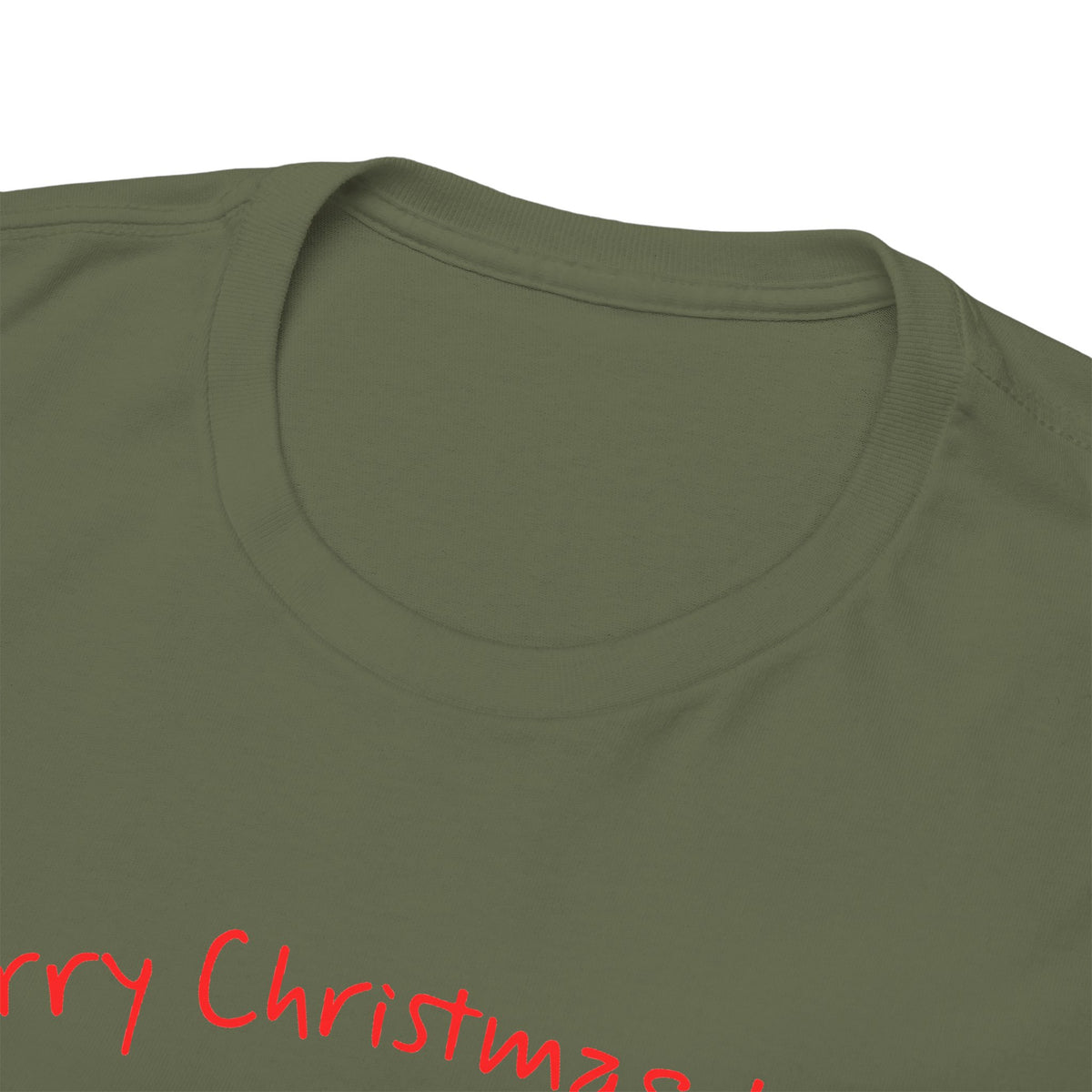 Santa and a Yellow Labrador, Merry Christmas, Unisex Heavy Cotton Tee