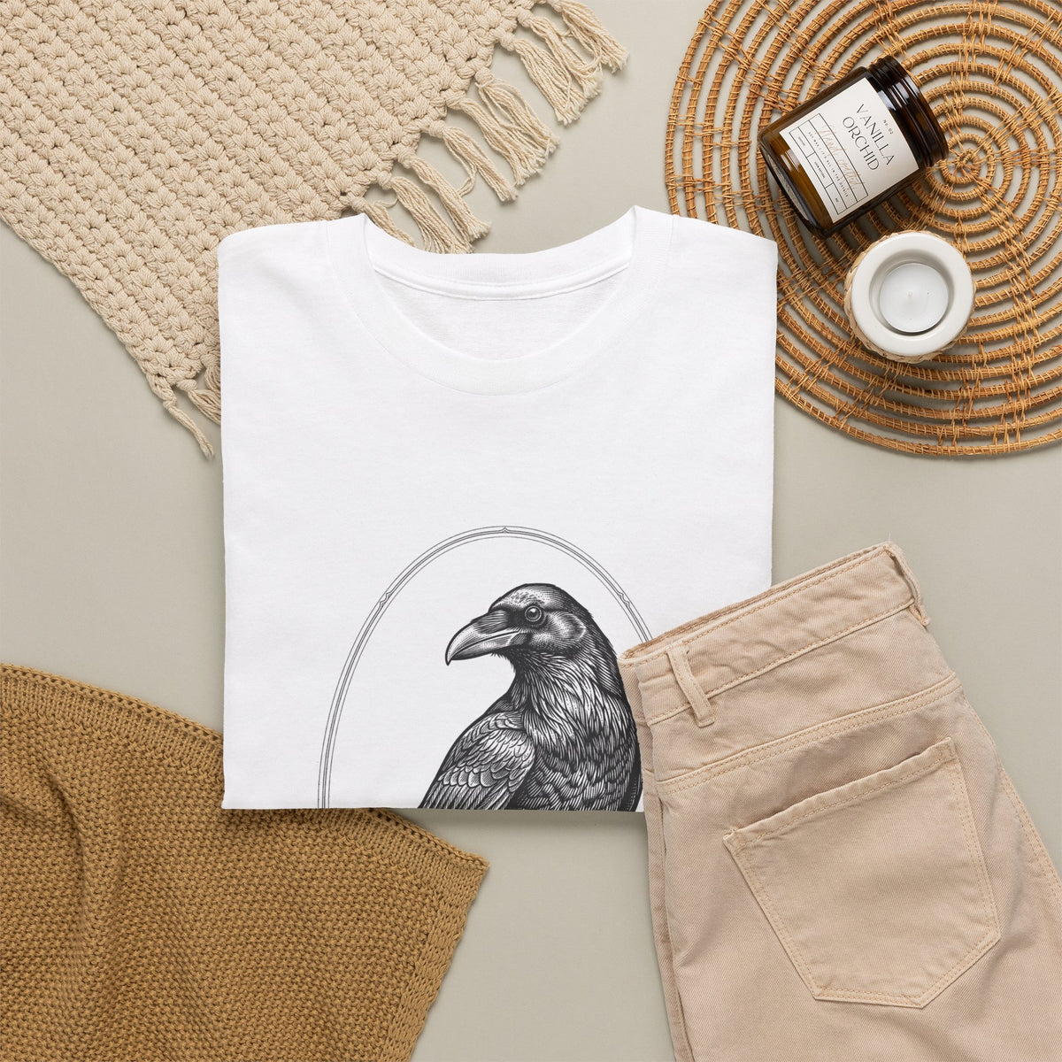 Raven Illustration T-Shirt