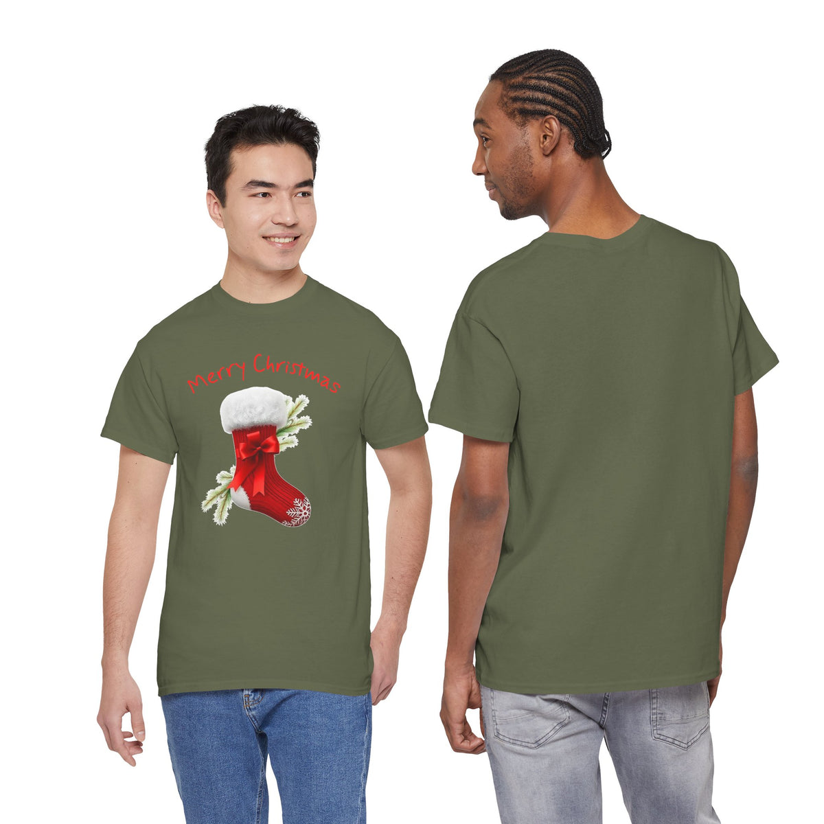 Holiday Stalking, Merry Christmas, Unisex Heavy Cotton Tee