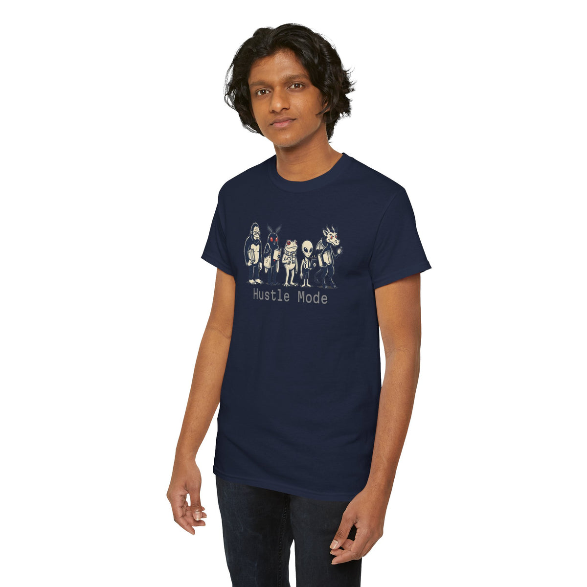 Hustle Mode Character Graphic T-Shirt