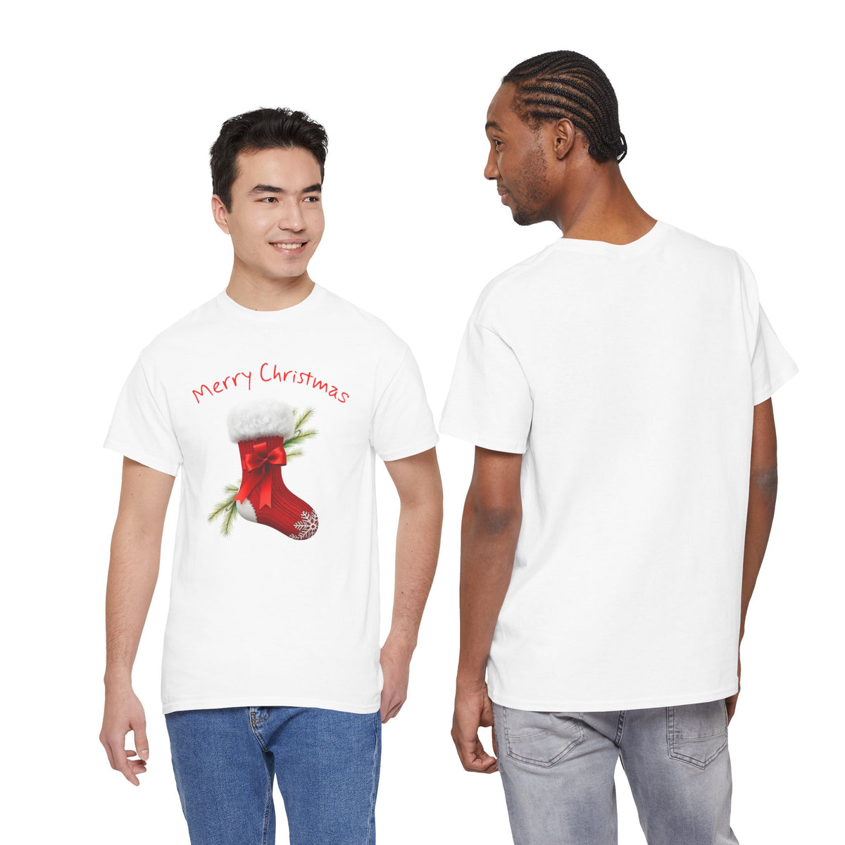 Holiday Stalking, Merry Christmas, Unisex Heavy Cotton Tee