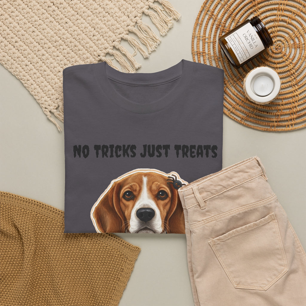 No Tricks Just Treats Beagle Halloween T-Shirt – Stay Weird Goods