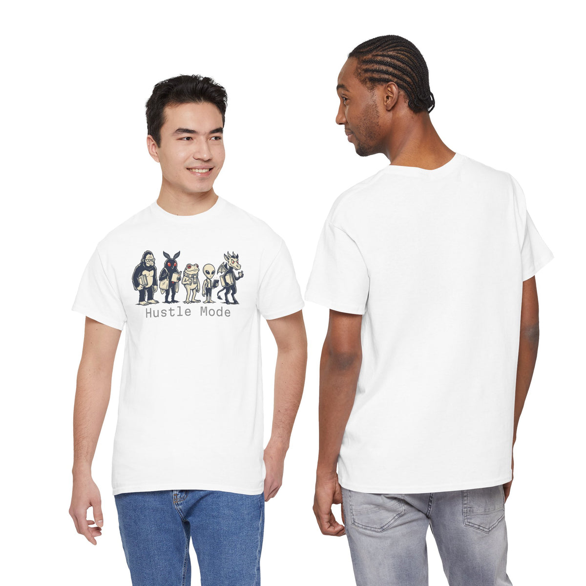 Hustle Mode Character Graphic T-Shirt