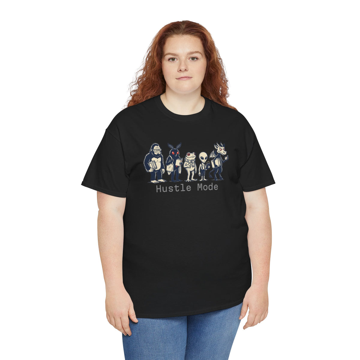 Hustle Mode Character Graphic T-Shirt