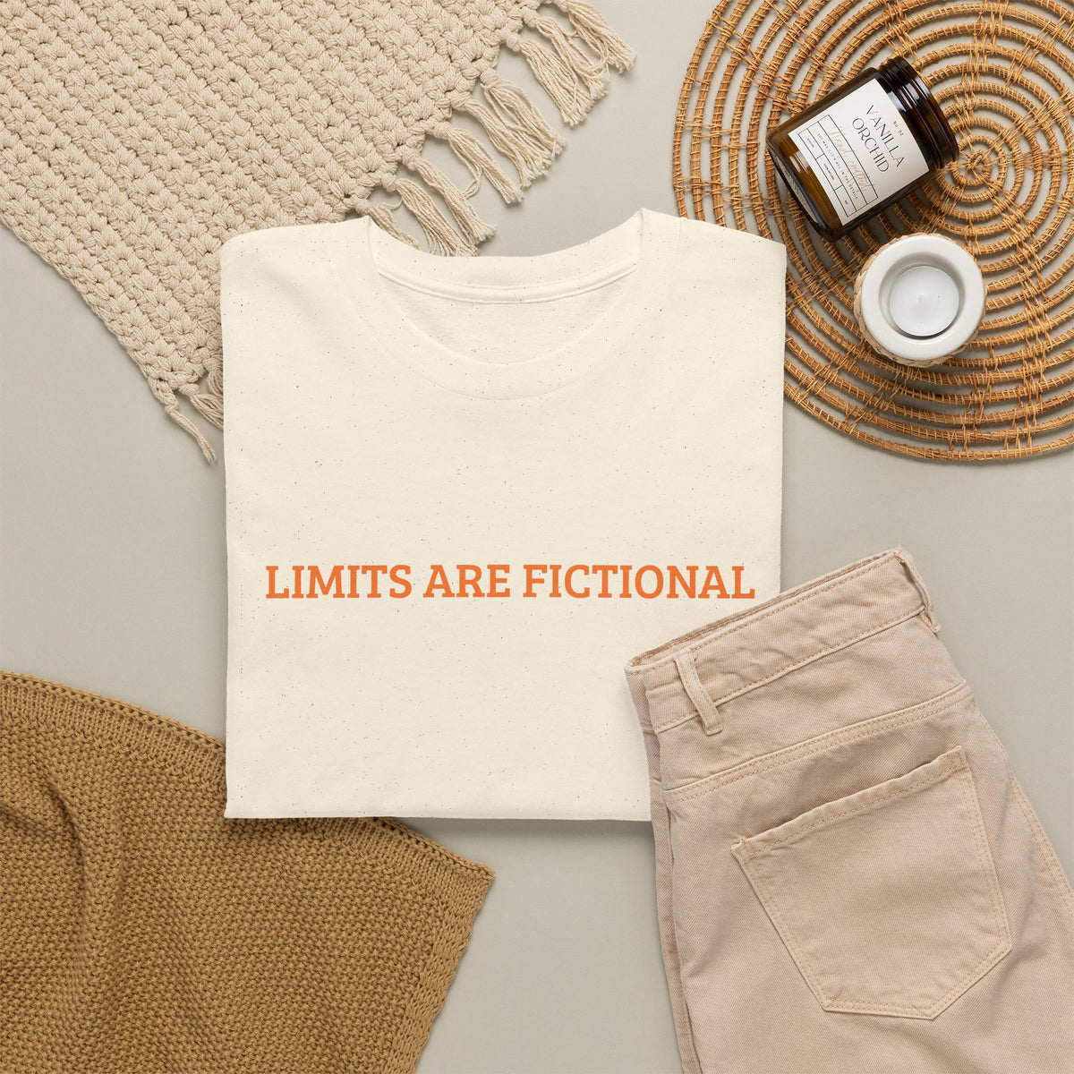 Limits Are Fictional, Motivation, Unisex Heavy Cotton Tee