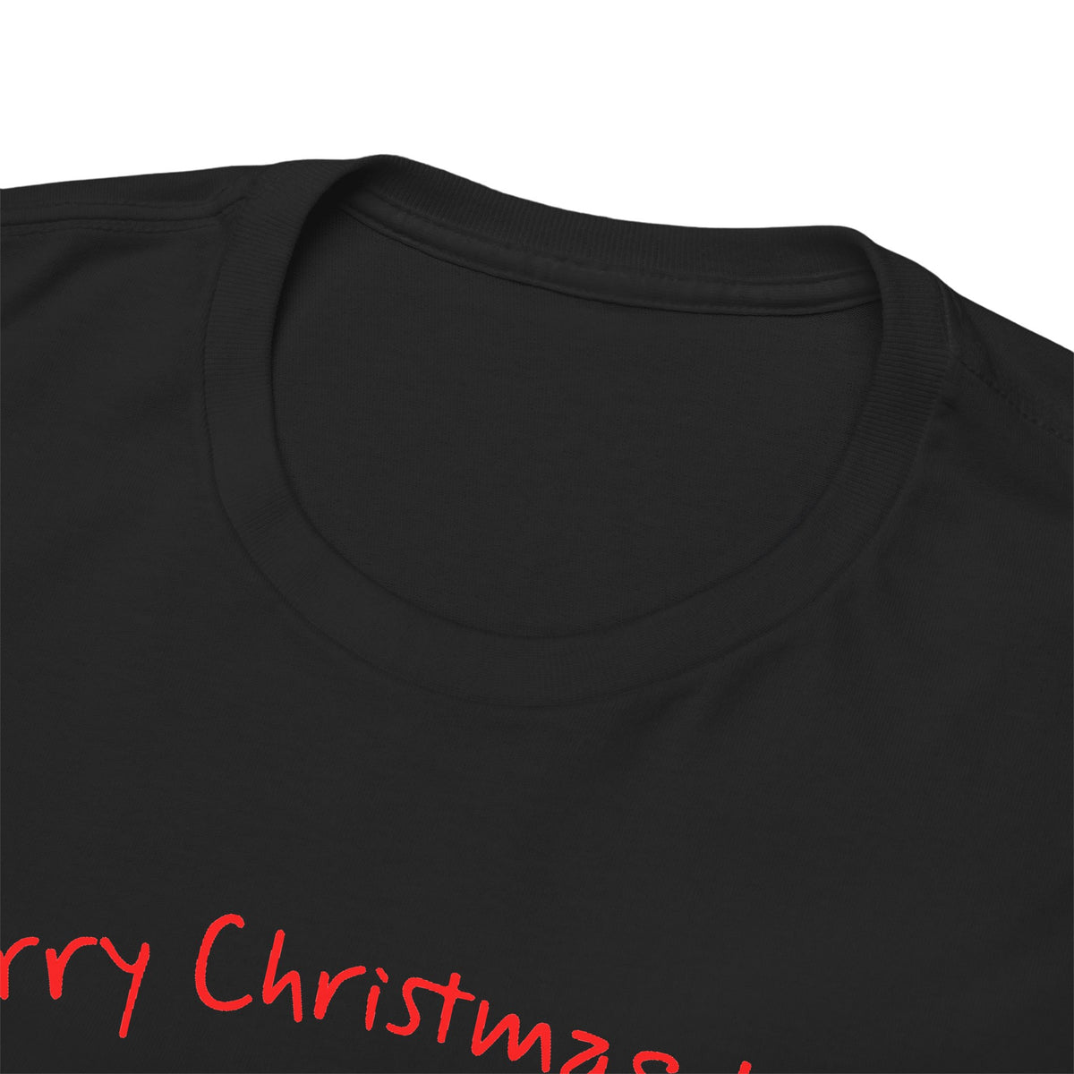 Santa and a Yellow Labrador, Merry Christmas, Unisex Heavy Cotton Tee