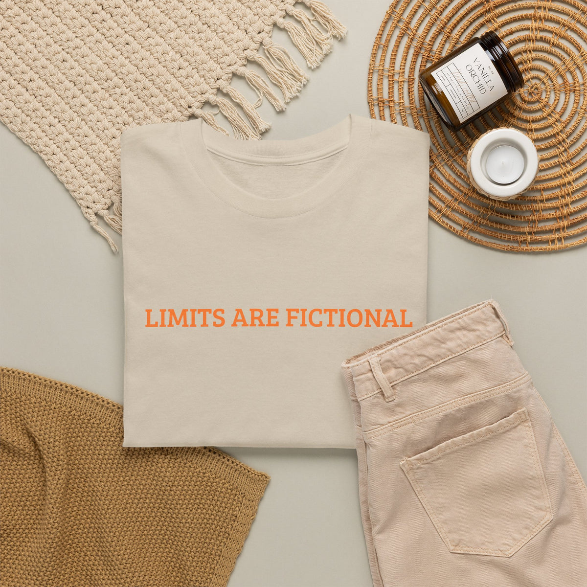 Limits Are Fictional, Motivation, Unisex Heavy Cotton Tee