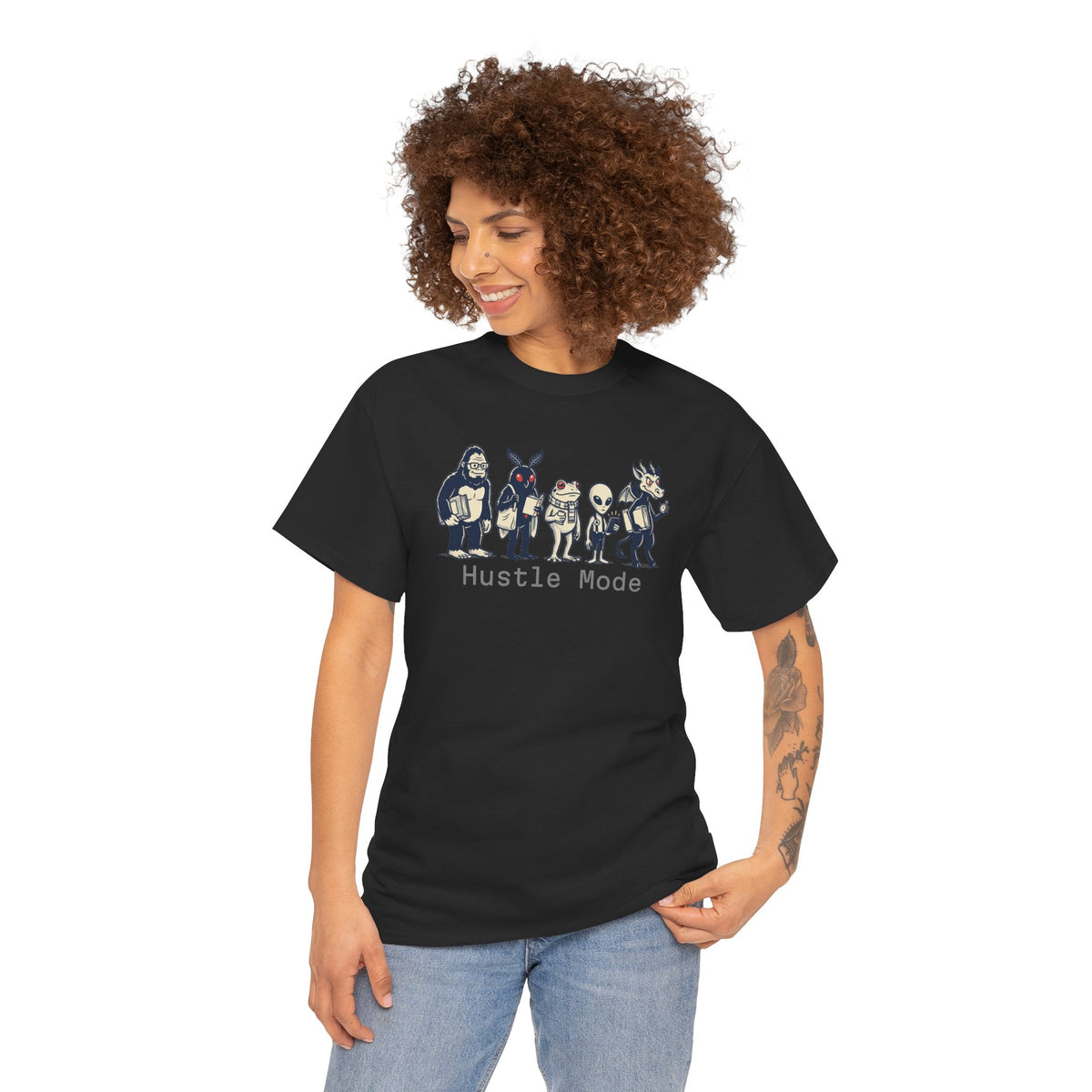 Hustle Mode Character Graphic T-Shirt