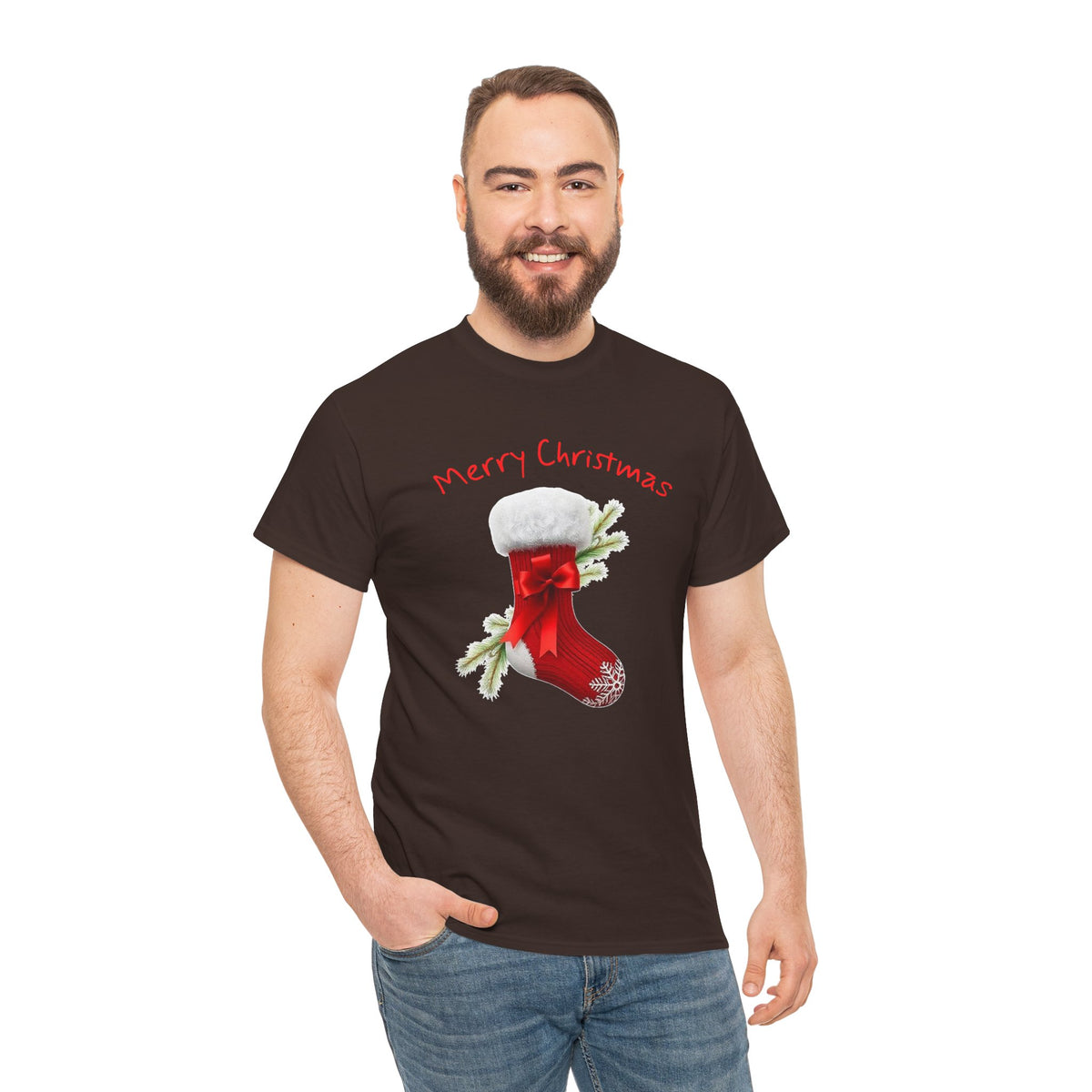 Holiday Stalking, Merry Christmas, Unisex Heavy Cotton Tee