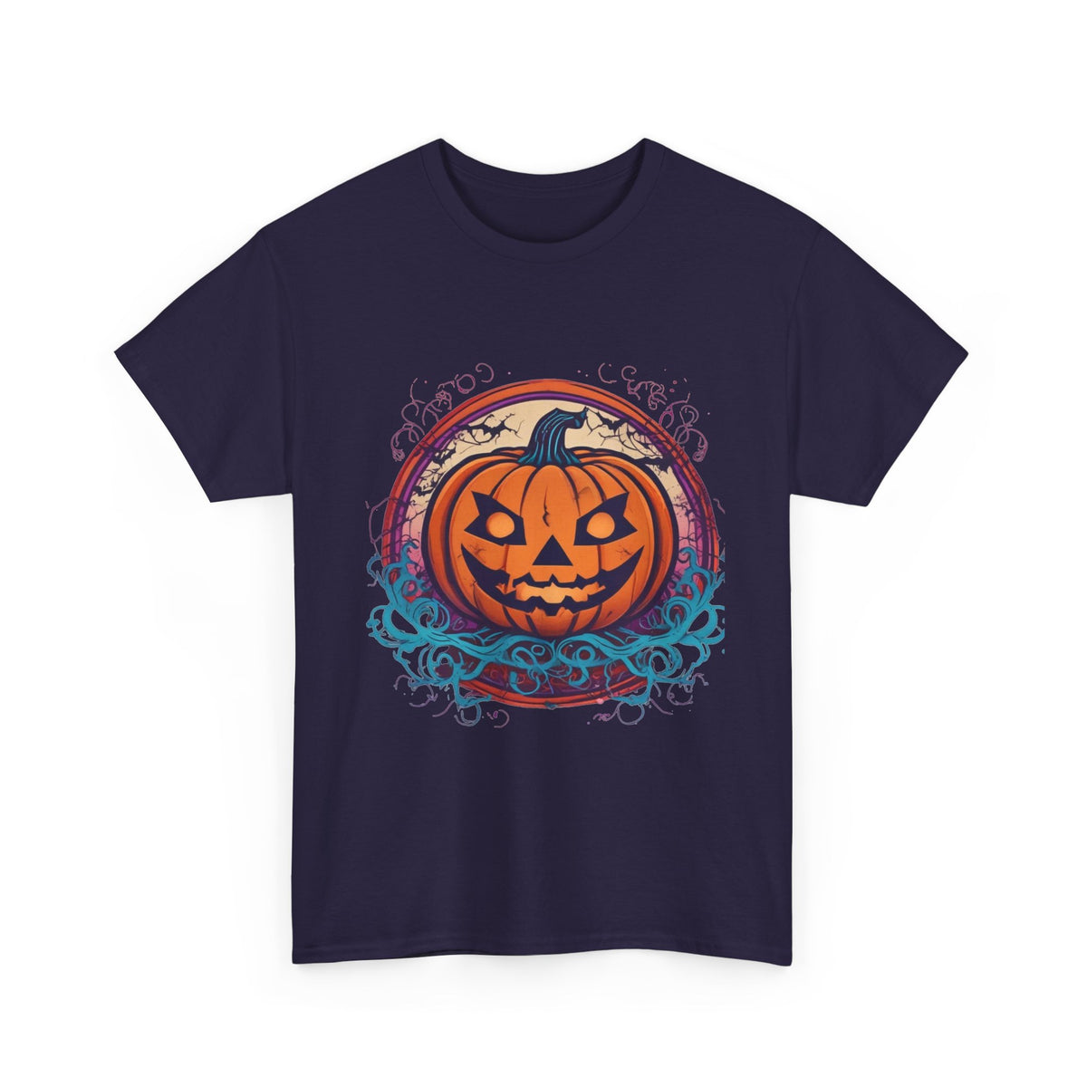 Halloween Jack-O-Lantern Heavy Cotton Tee