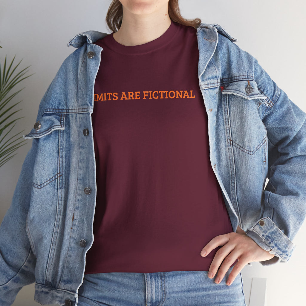 Limits Are Fictional, Motivation, Unisex Heavy Cotton Tee