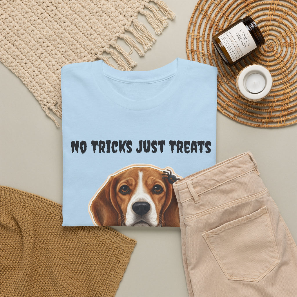 No Tricks Just Treats Beagle Halloween T-Shirt – Stay Weird Goods