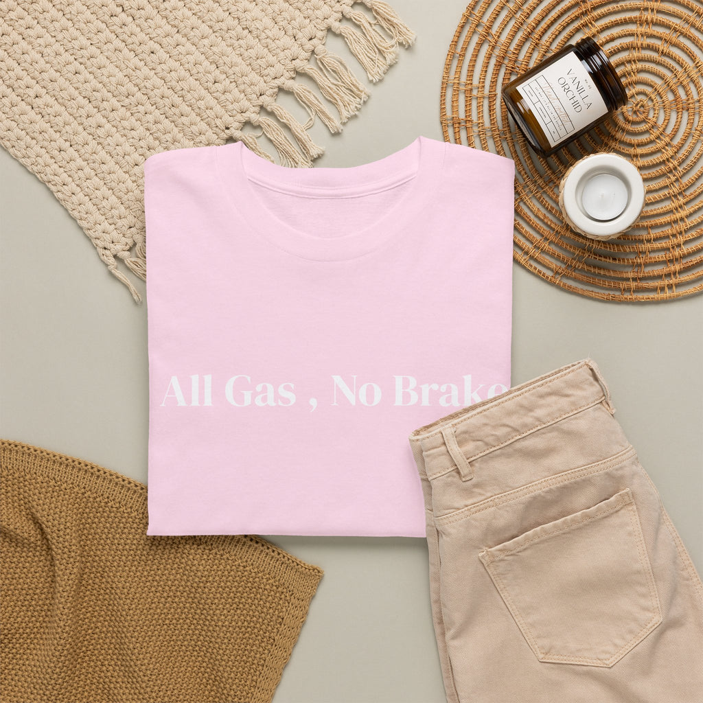 All Gas, No Brake, Unisex Heavy Cotton Tee