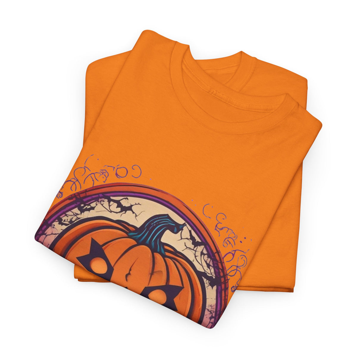 Halloween Jack-O-Lantern Heavy Cotton Tee