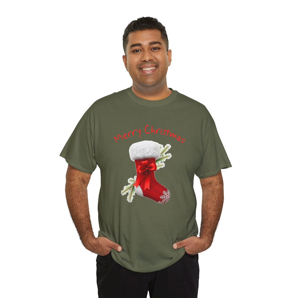 Holiday Stalking, Merry Christmas, Unisex Heavy Cotton Tee