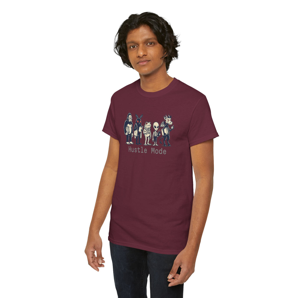 Hustle Mode Character Graphic T-Shirt