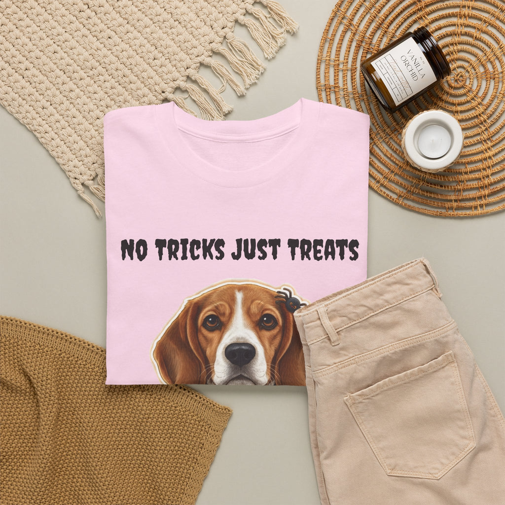 No Tricks Just Treats Beagle Halloween T-Shirt – Stay Weird Goods