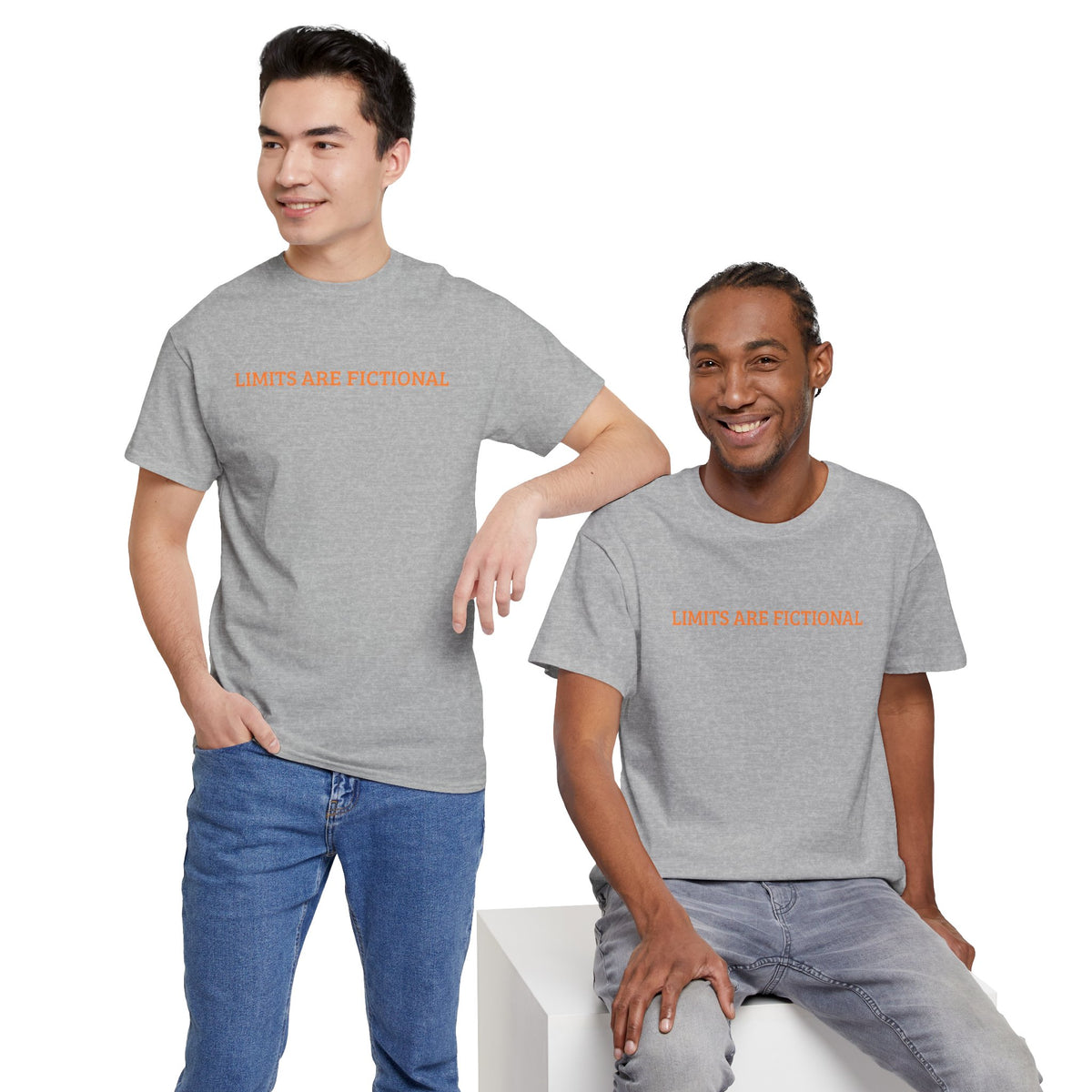 Limits Are Fictional, Motivation, Unisex Heavy Cotton Tee