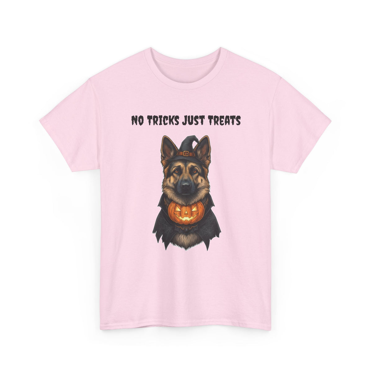 No Tricks Just Treats German Shepherd Halloween T-Shirt – Stay Weird Goods