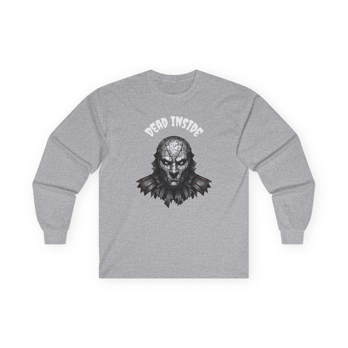 Dark Puzzle Skull Halloween Long Sleeve T-Shirt – Stay Weird Goods