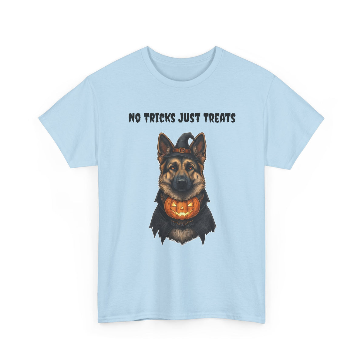 No Tricks Just Treats German Shepherd Halloween T-Shirt – Stay Weird Goods
