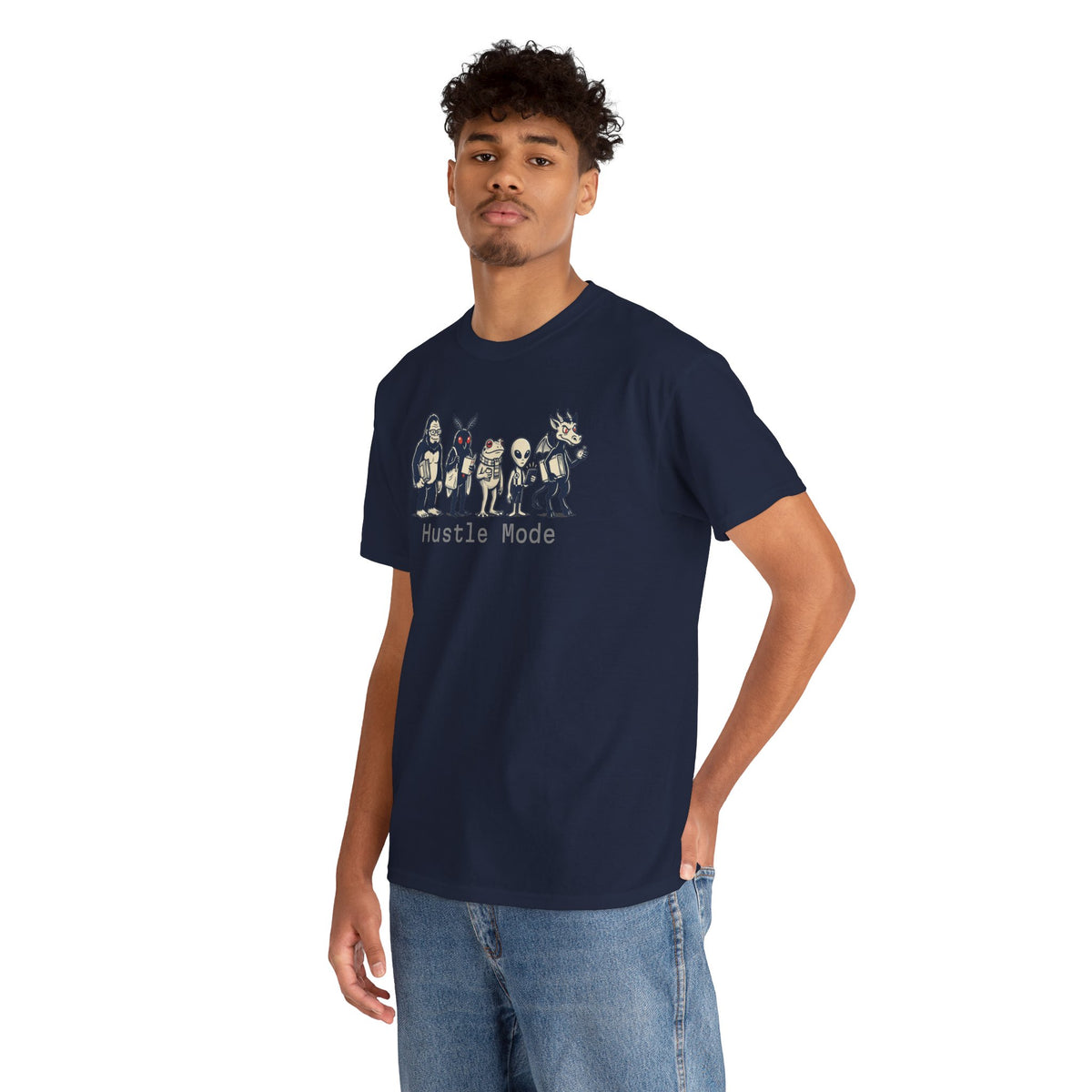 Hustle Mode Character Graphic T-Shirt