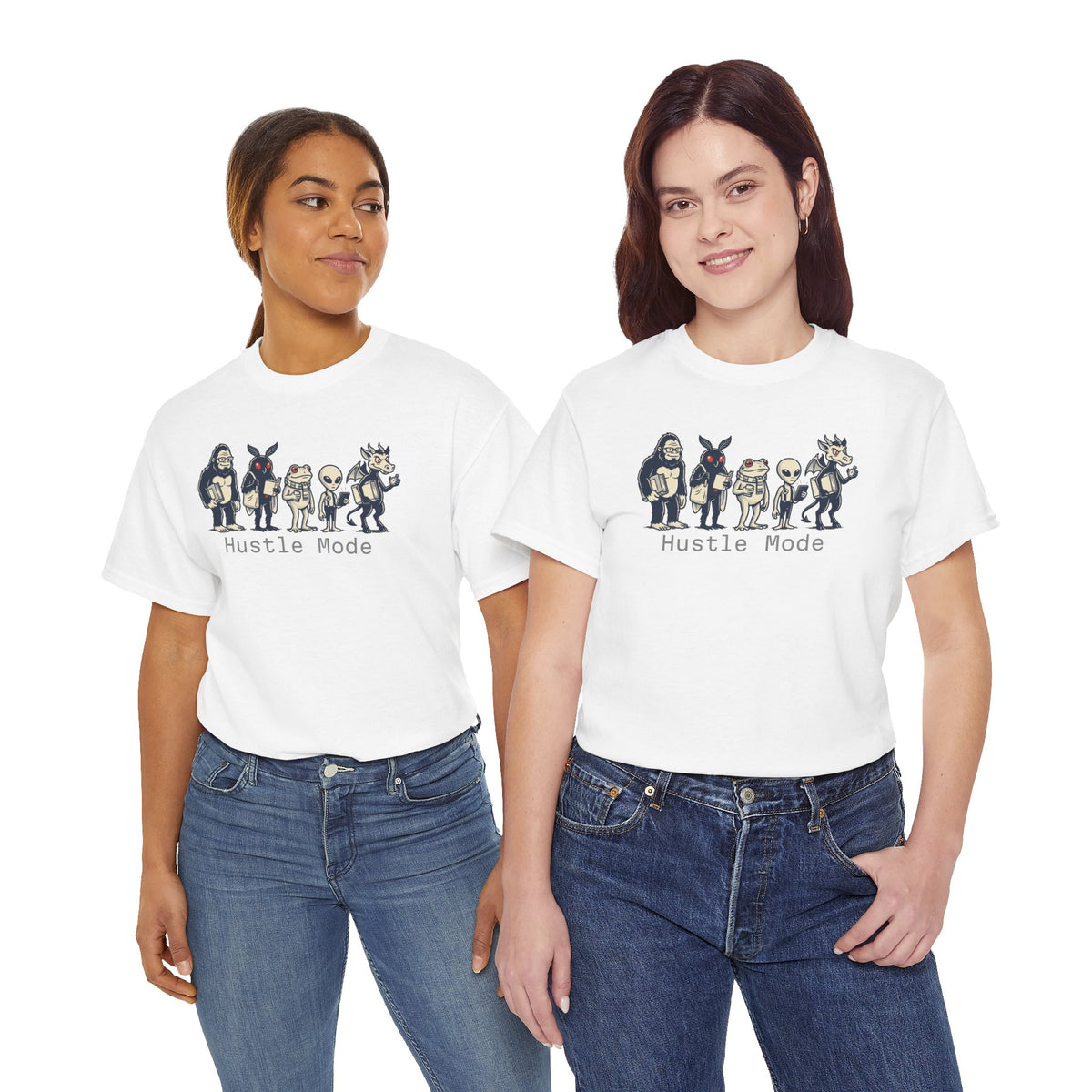 Hustle Mode Character Graphic T-Shirt