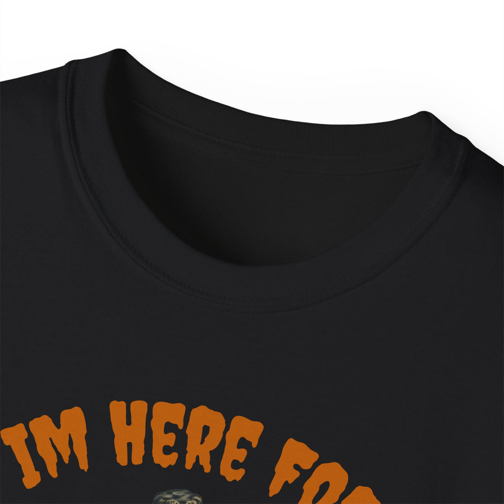 I'm Here for the Haunting Halloween T-Shirt (Multi-Color)