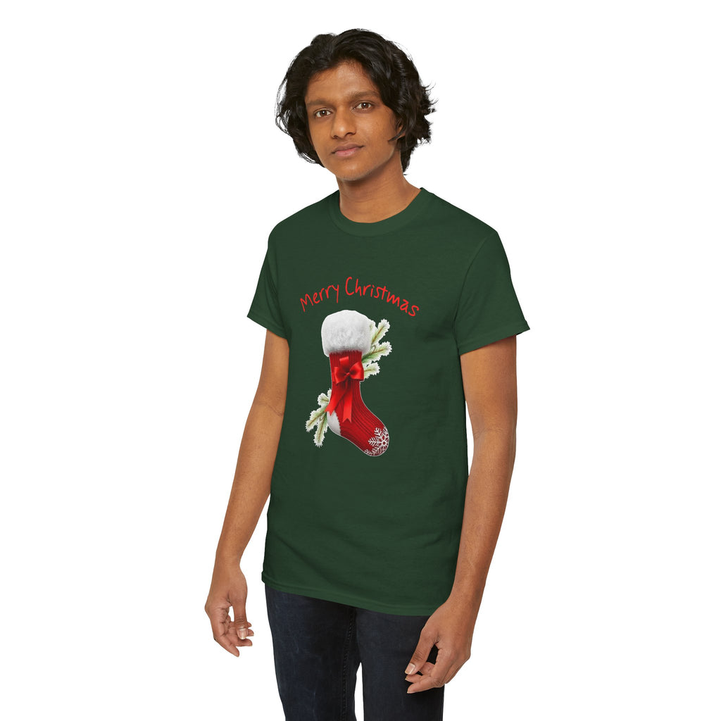 Holiday Stalking, Merry Christmas, Unisex Heavy Cotton Tee