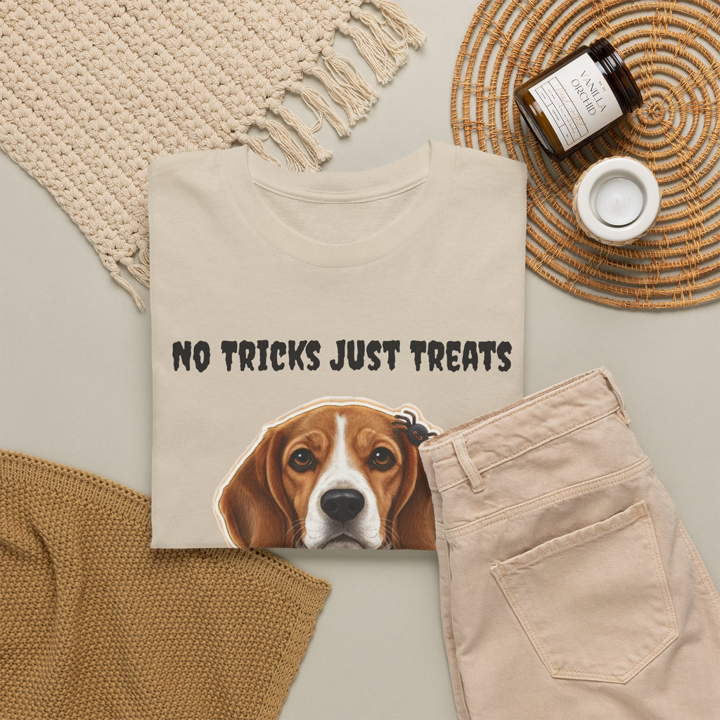 No Tricks Just Treats Beagle Halloween T-Shirt – Stay Weird Goods