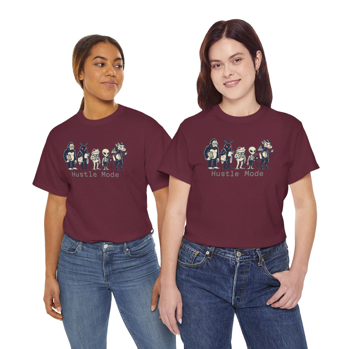 Hustle Mode Character Graphic T-Shirt