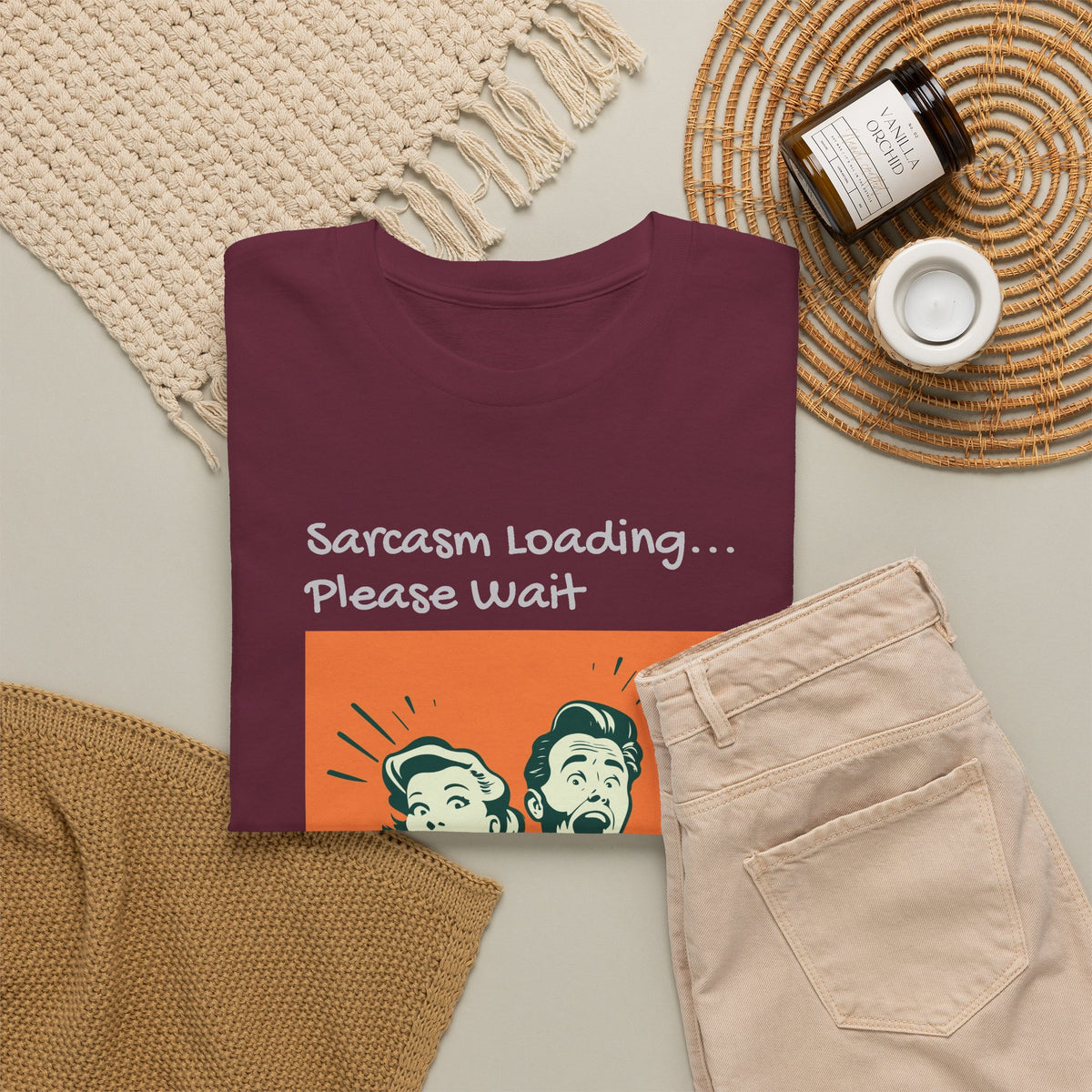 Sarcasm Loading, Funny, Heavy Cotton Tee