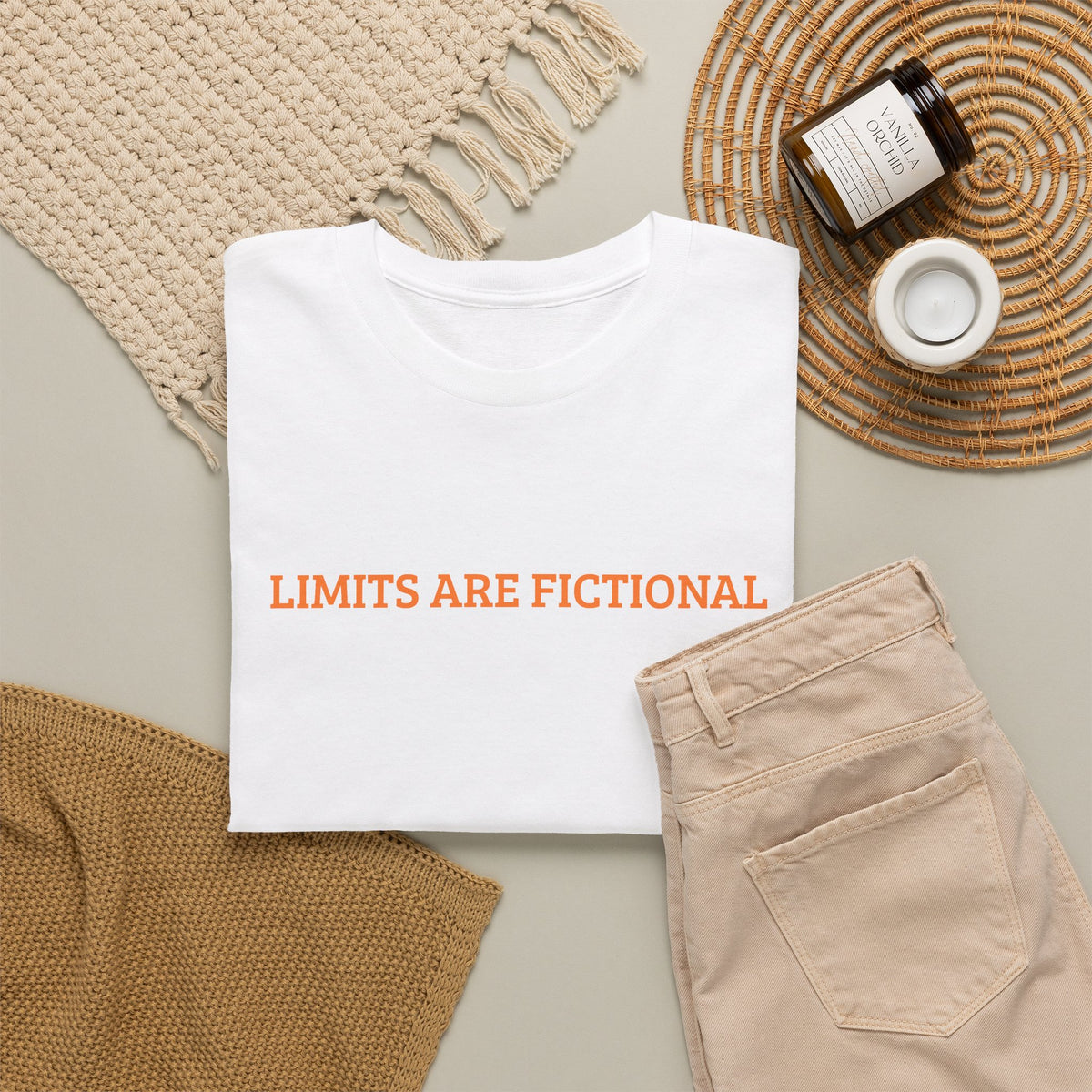 Limits Are Fictional, Motivation, Unisex Heavy Cotton Tee