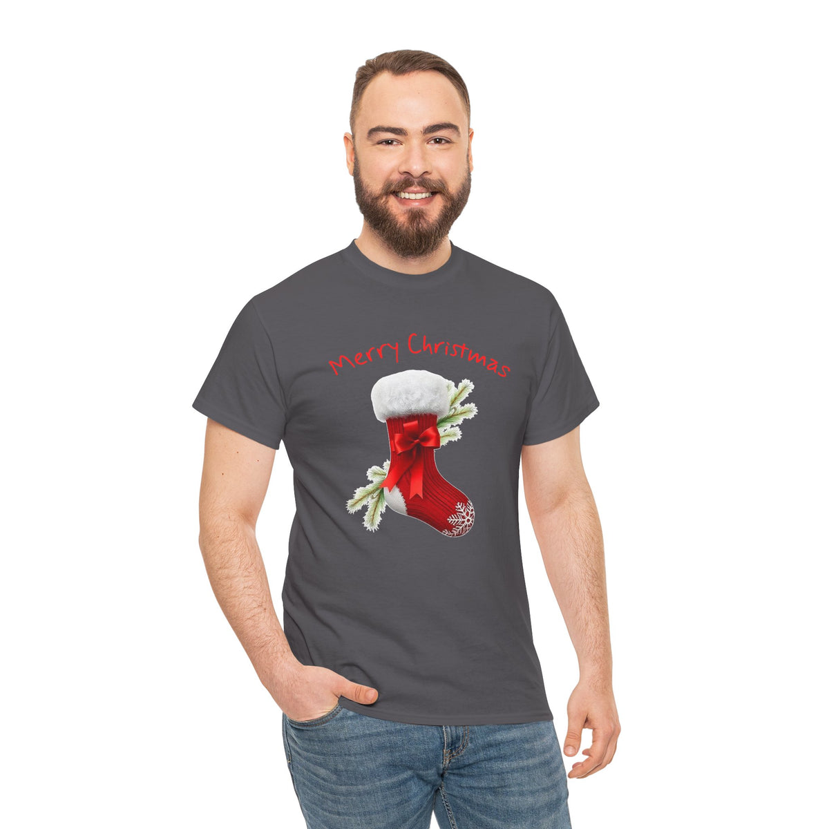 Holiday Stalking, Merry Christmas, Unisex Heavy Cotton Tee