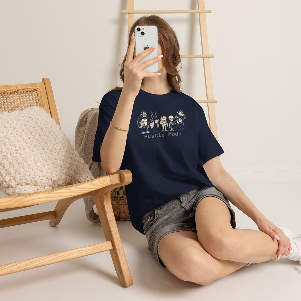 Hustle Mode Character Graphic T-Shirt
