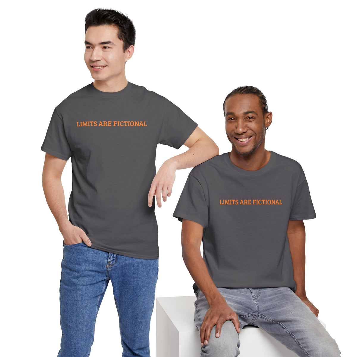 Limits Are Fictional, Motivation, Unisex Heavy Cotton Tee
