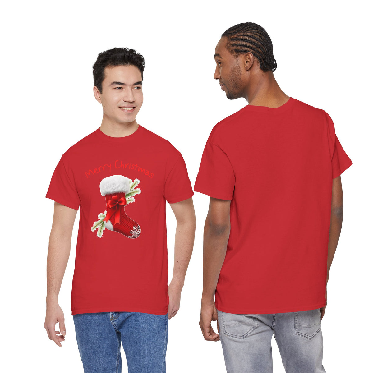 Holiday Stalking, Merry Christmas, Unisex Heavy Cotton Tee