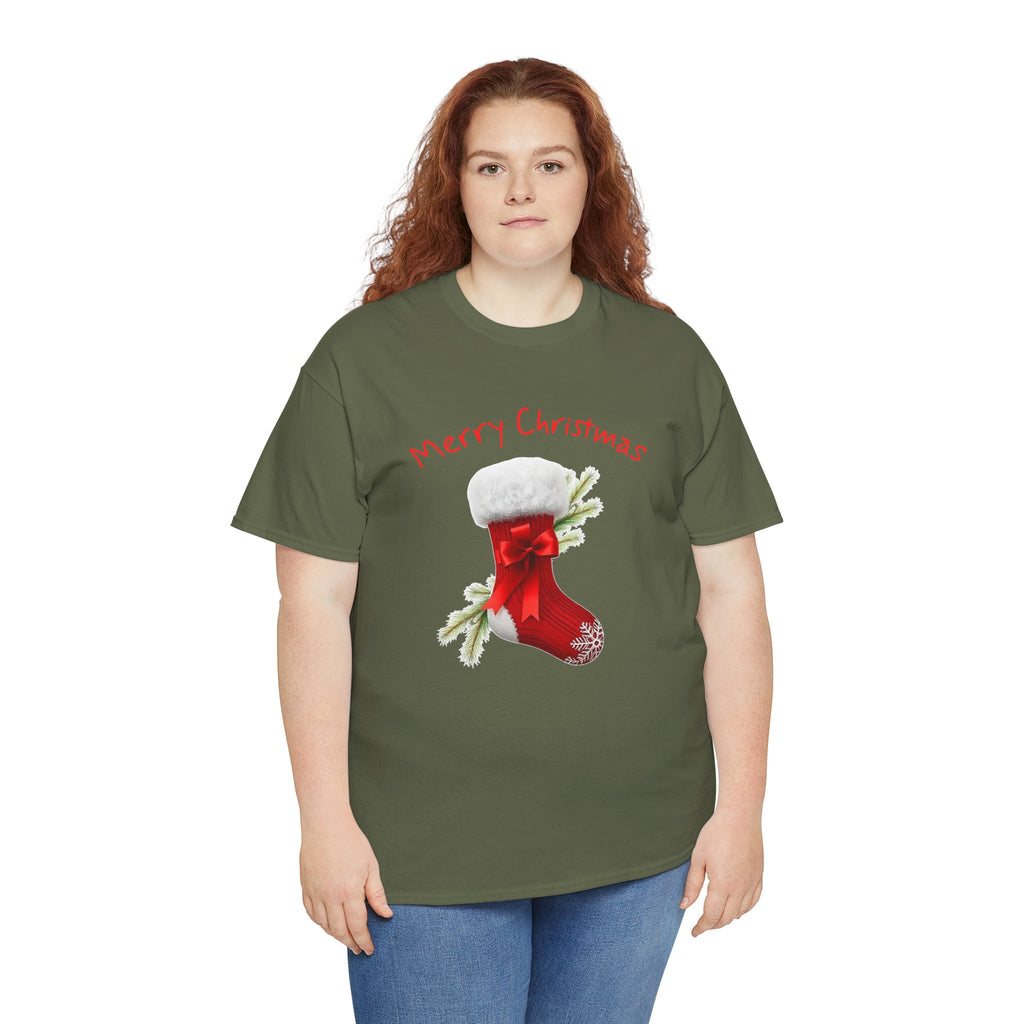 Holiday Stalking, Merry Christmas, Unisex Heavy Cotton Tee