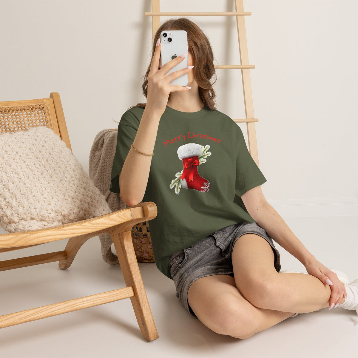 Holiday Stalking, Merry Christmas, Unisex Heavy Cotton Tee
